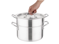 Een Vogue aluminium pan met au bain marie inzet 4L koop je bij Supplierz BV