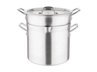 Een Vogue aluminium pan met au bain marie inzet 10L koop je bij Supplierz BV