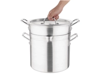 Een Vogue aluminium pan met au bain marie inzet 10L koop je bij Supplierz BV