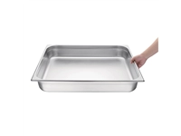 Vous pouvez acheter un Bac Gastronorme inox GN 2/1 100mm Vogue chez Supplierz BV