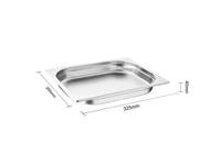 Vous pouvez acheter un Bac Gastronorme inox GN 1/2 40mm Vogue chez Supplierz BV