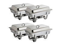 Een Olympia Milan chafing dish set GN 1/1 (4 stuks) koop je bij Supplierz BV