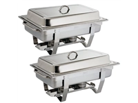 Een Olympia Milan chafing dish set GN 1/1 (2 stuks) koop je bij Supplierz BV