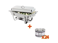 Buy your SPECIALE AANBIEDING Olympia Milan Chafing Dish met 24-pak Olympia gel brandpasta at Supplierz BV