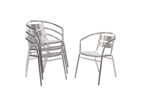 Een Bolero stapelbare aluminium stoelen (4 stuks) koop je bij Supplierz BV