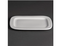 Vous pouvez acheter un Assiettes rectangulaires arrondies Olympia Whiteware 230mm (lot de 12) chez Supplierz BV