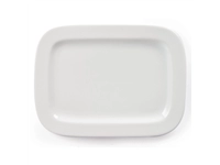 Vous pouvez acheter un Assiettes rectangulaires arrondies Olympia Whiteware 230mm (lot de 12) chez Supplierz BV