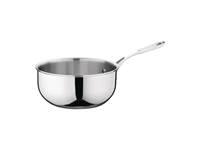 Buy your Vogue roestvrij staal & aluminium drielaagse geflarede sauteerpan 20cm at Supplierz BV