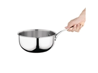 Buy your Vogue roestvrij staal & aluminium drielaagse geflarede sauteerpan 20cm at Supplierz BV