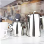 Een Olympia conische geïsoleerde theepot qith filter st/st - 600ml koop je bij ShopXPress