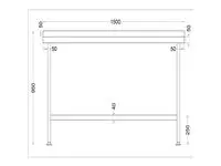 Een Holmes roestvrijstalen wandtafel met opstand 1500 mm koop je bij ShopXPress