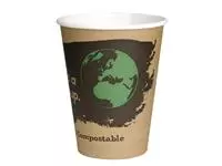 Een Fiesta Compostable composteerbare koffiebekers enkelwandig bruin 34cl (1000 stuks) koop je bij ShopXPress