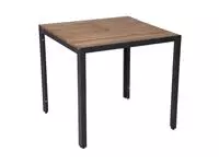 Een Bolero vierkante stalen en acaciahouten tafel 80cm koop je bij ShopXPress