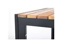 Een Bolero vierkante stalen en acaciahouten tafel 80cm koop je bij ShopXPress