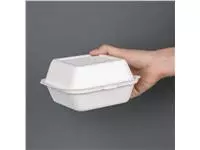 Een Fiesta Compostable bagasse hamburgerbakjes 153mm (500 stuks) koop je bij ShopXPress