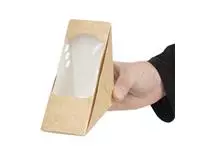 Een Vegware composteerbare kraft sandwichboxen (500 stuks) koop je bij ShopXPress