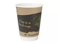 Een Pak van 500 Fiesta Compostable composteerbare dubbelwandige koffiebekers 35,5cl (500 stuks) koop je bij ShopXPress