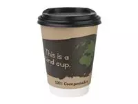 Een Pak van 500 Fiesta Compostable composteerbare dubbelwandige koffiebekers 35,5cl (500 stuks) koop je bij ShopXPress