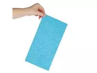 Een Jantex Solonet non-woven schoonmaakdoekjes 58(B) x 33(D)cm blauw (50 stuks) koop je bij ShopXPress