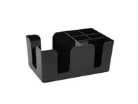 Een Olympia kristallon plastic bar caddy zwart koop je bij ShopXPress