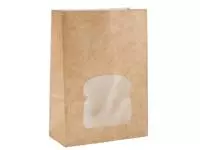 Een Colpac kraft sandwichboxen met venster recyclebaar (250 stuks) koop je bij ShopXPress