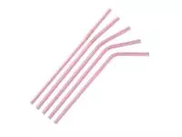 Een Fiesta Compostable composteerbare papieren buigrietjes roze (250 stuks) koop je bij ShopXPress