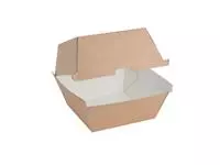 Een Fiesta Compostable composteerbare hamburgerdoosjes kraft groot 112mm vierkant (150 stuks) koop je bij ShopXPress