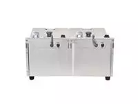 Een Buffalo dubbele tank dubbele mand 2x5ltr countertop friteuse 2x2.8kw koop je bij ShopXPress