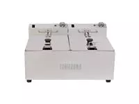 Een Buffalo dubbele tank dubbele mand 2x5ltr countertop friteuse 2x2.8kw koop je bij ShopXPress