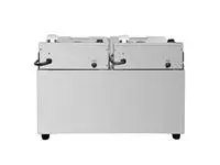 Een Buffalo dubbele tank dubbele mand 2x8ltr aanrecht friteuse met timers 2x2.9kw koop je bij ShopXPress