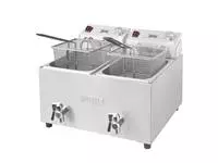 Een Buffalo dubbele tank dubbele mand 2x8ltr aanrecht friteuse met timers 2x2.9kw koop je bij ShopXPress