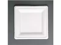 Een Fiesta Compostable composteerbare bagasse borden vierkant 159mm (50 stuks) koop je bij ShopXPress