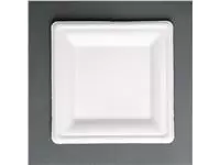 Een Fiesta Compostable composteerbare bagasse borden vierkant 204mm (50 stuks) koop je bij ShopXPress