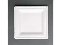 Een Fiesta Compostable composteerbare bagasse borden vierkant 261mm (50 stuks) koop je bij ShopXPress