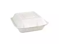 Een Fiesta Compostable composteerbare bagasse voedseldozen 3 compartimenten (200 stuks) koop je bij ShopXPress