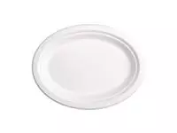 Een Fiesta Compostable composteerbare bagasse borden ovaal 198mm (50 stuks) koop je bij ShopXPress