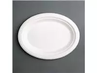 Een Fiesta Compostable composteerbare bagasse borden ovaal 316mm (50 stuks) koop je bij ShopXPress