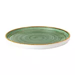 Een Churchill Stonecast Samphire Green bord met opstaande rand 25.9 cm pak van 6 koop je bij ShopXPress