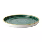 Een Churchill Stonecast Samphire Green bord met opstaande rand 22 cm pak van 6 koop je bij ShopXPress