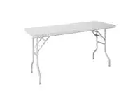 Een Vogue RVS inklapbare werktafel 1220x610x780mm koop je bij ShopXPress