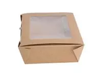 Een Fiesta Recyclable saladeboxen met PET venster 1600ml (100 stuks) koop je bij ShopXPress