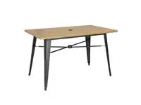 Een Bolero aluminium outdoor tafel 120x76x76cm licht houtdessin koop je bij ShopXPress