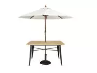 Een Bolero aluminium outdoor tafel 120x76x76cm licht houtdessin koop je bij ShopXPress