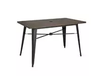 Een Bolero aluminium outdoor tafel 120x76x76cm donker houtdessin koop je bij ShopXPress