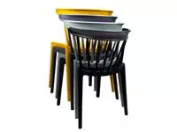Een Windson polypropyleen stoelen antraciet (4 stuks) koop je bij ShopXPress