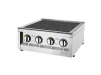 Een Buffalo 600 Serie 4 Zone Inductiekookplaat 2 x 3kW. LET OP: Alleen aanrechtmodel. Onderkast wordt apart verkocht. koop je bij ShopXPress