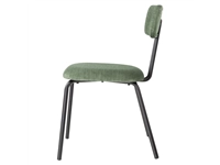 Een Bolero Fairfield stoelen - donker walnoot/groen mix (set 2) koop je bij ShopXPress