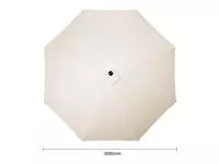 Een Bolero sevilla ronde parasol diameter 3 meter crème koop je bij ShopXPress