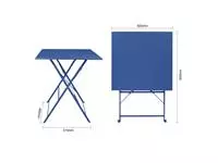 Een Bolero perth pavement style vierkante tafel donker marineblauw koop je bij ShopXPress