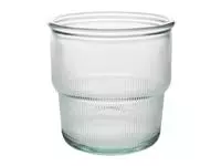 Een Olympia gerecycled glas geribbelde stapelbare bekers 300 ml (pak van 6) koop je bij ShopXPress